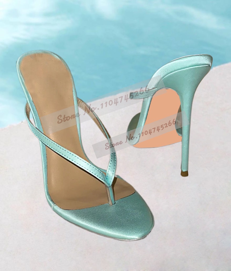 Light Green Satin Clip Toe Hig - Slip Dress Satin reseña y precio