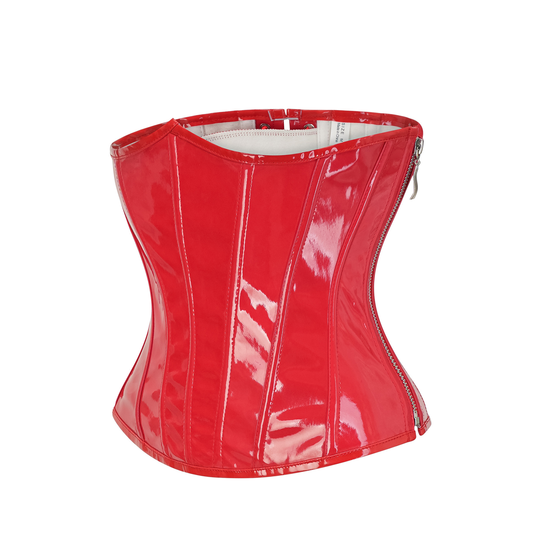 Steampunk Red PU Leather Side  - Corset Waist Cinch reseña y precio
