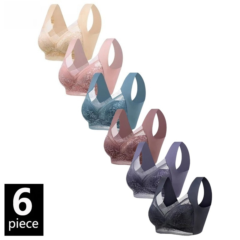 6PCS Women Wireless Push Up Br - Seamless Underwear Women reseña y precio