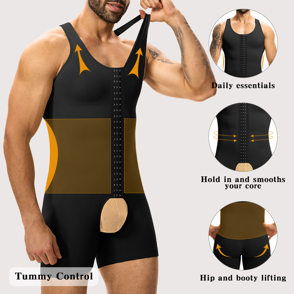 Men's Compression Shapewear  T - Shapewear Bodysuit Firm reseña y precio