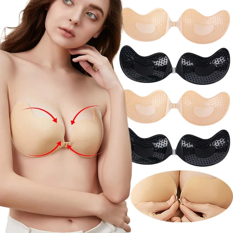 1/2Pc Invisible Push Up Bra Su - Strapless Bra Backless reseña y precio