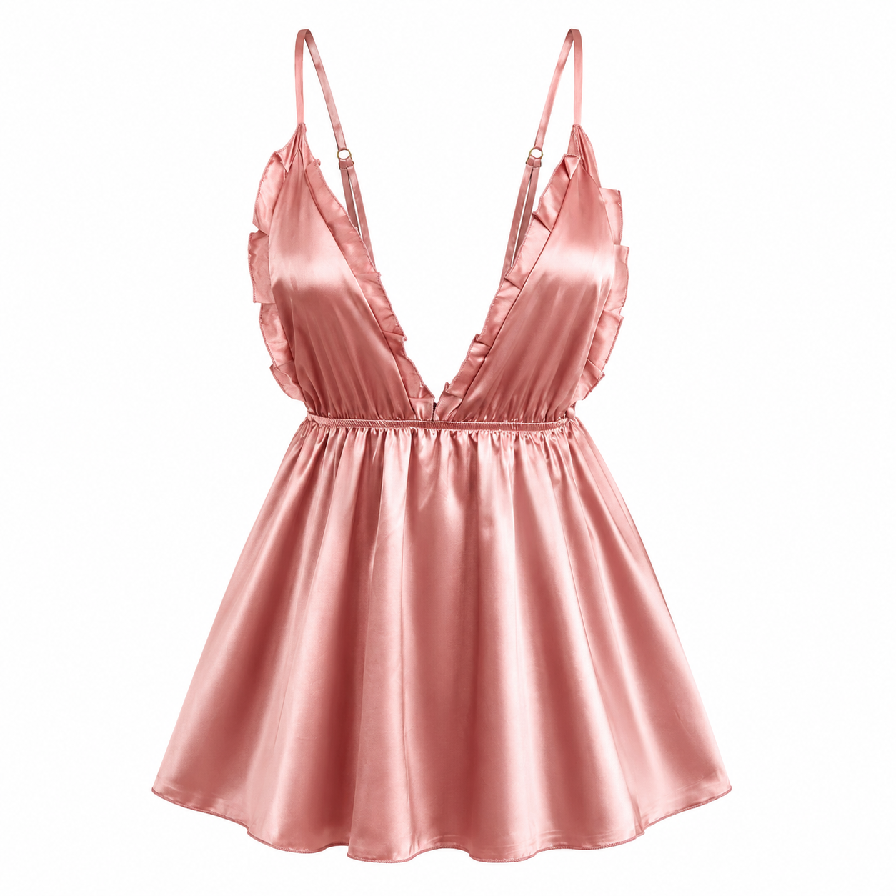 Satin Babydoll Nightgown for W - Babydoll Chemise Night reseña y precio