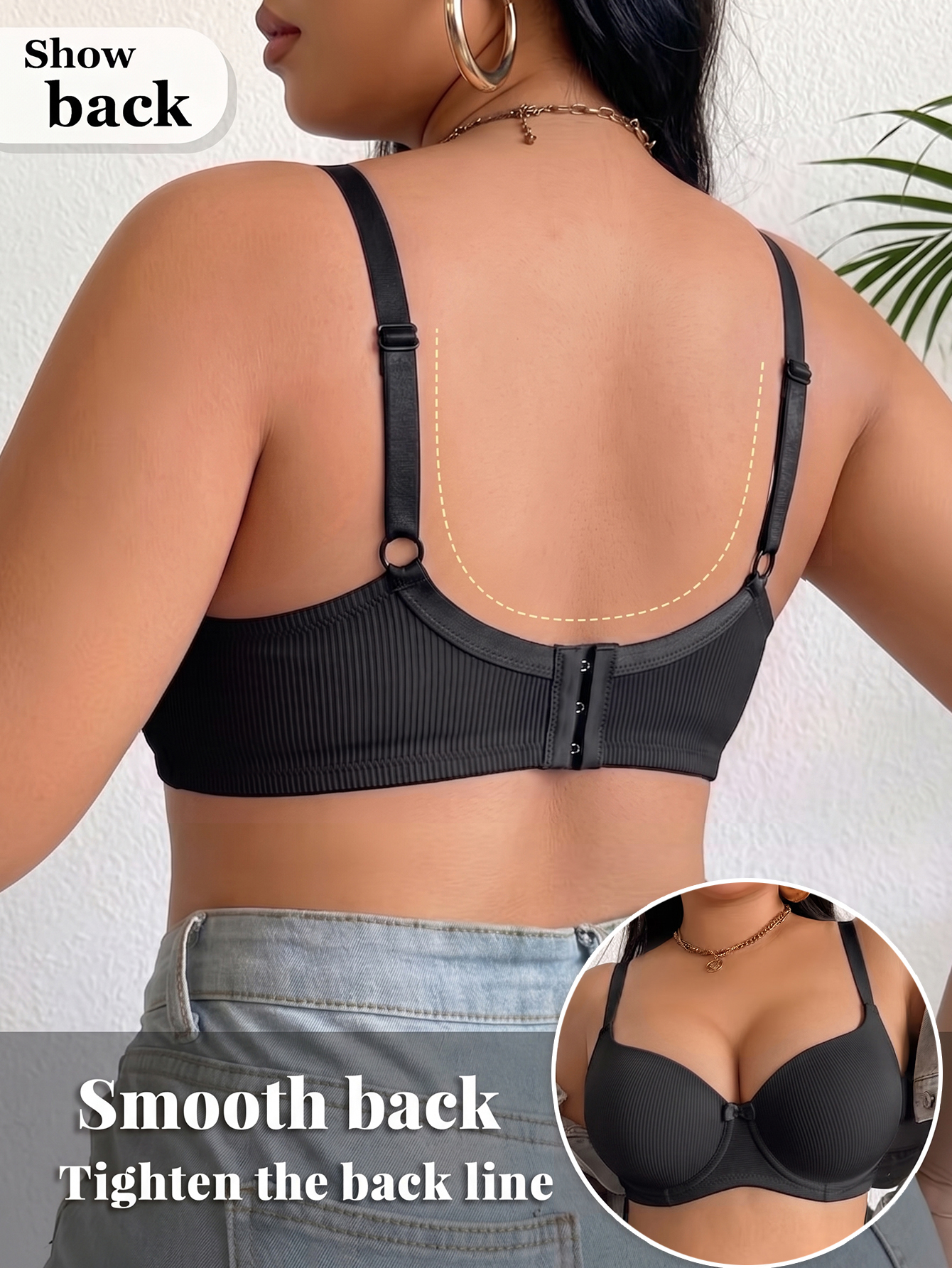 Plus Size Anti-Sagging Women B - Push Up Bra Padded reseña y precio