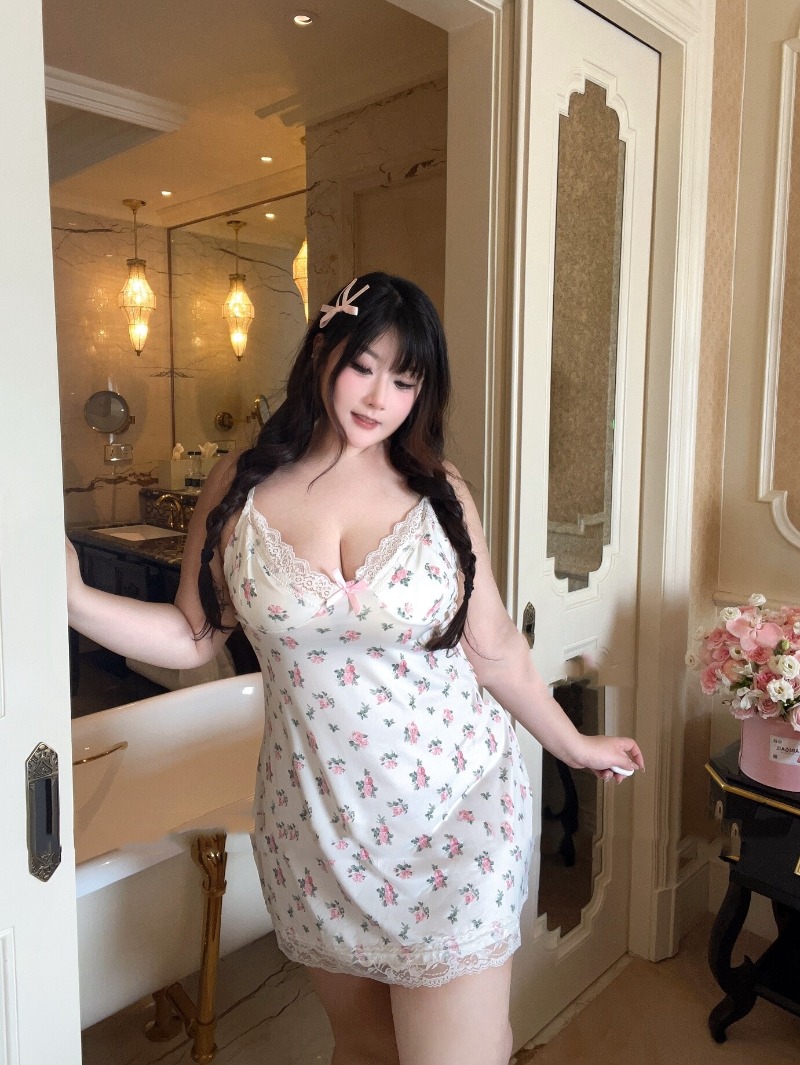 Women's Sexy Plus Size Lingeri - Babydoll Chemise Night reseña y precio