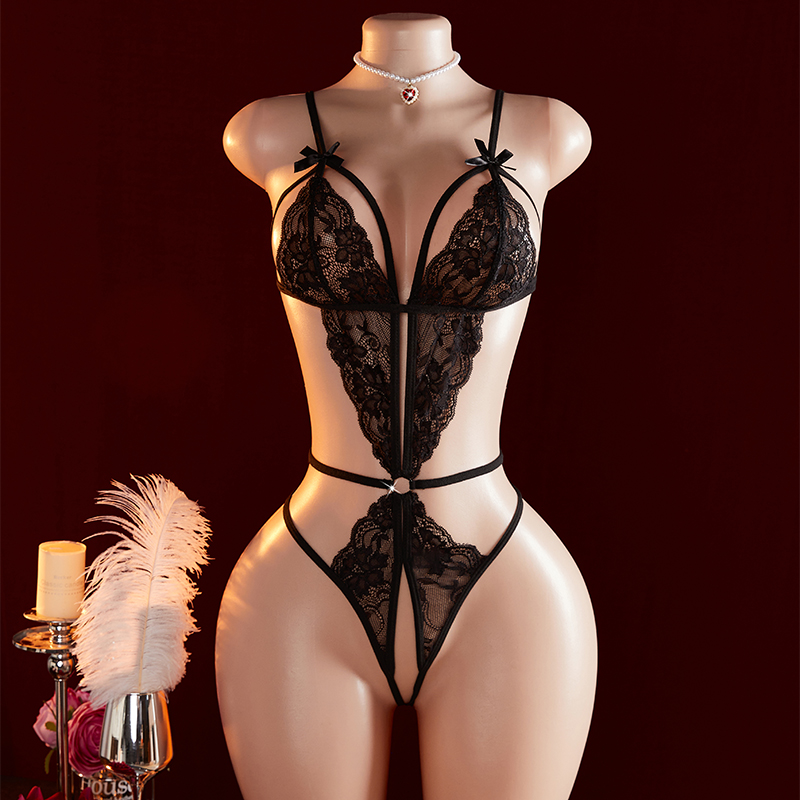 Transparent Sexy One-piece Hol - Lace Teddy Lingerie reseña y precio