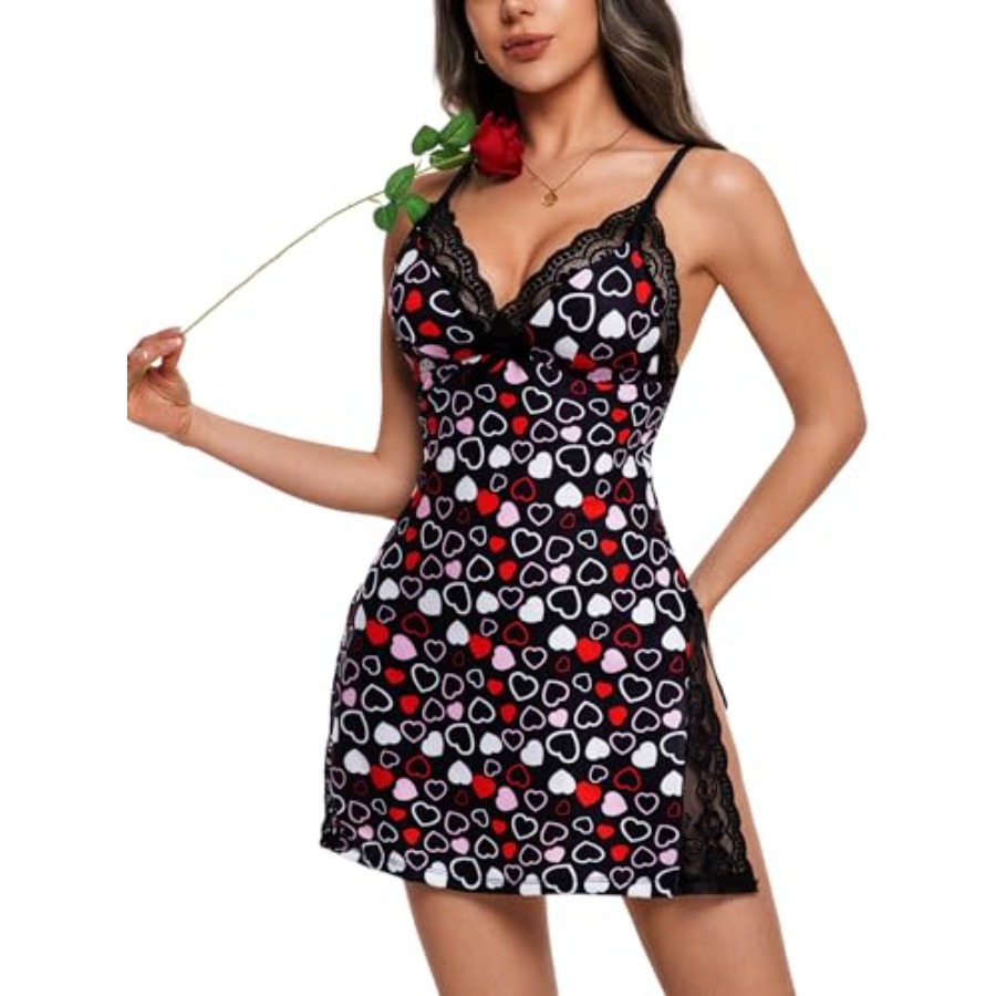 Night Gowns for Women V Neck L - Babydoll Chemise Night reseña y precio