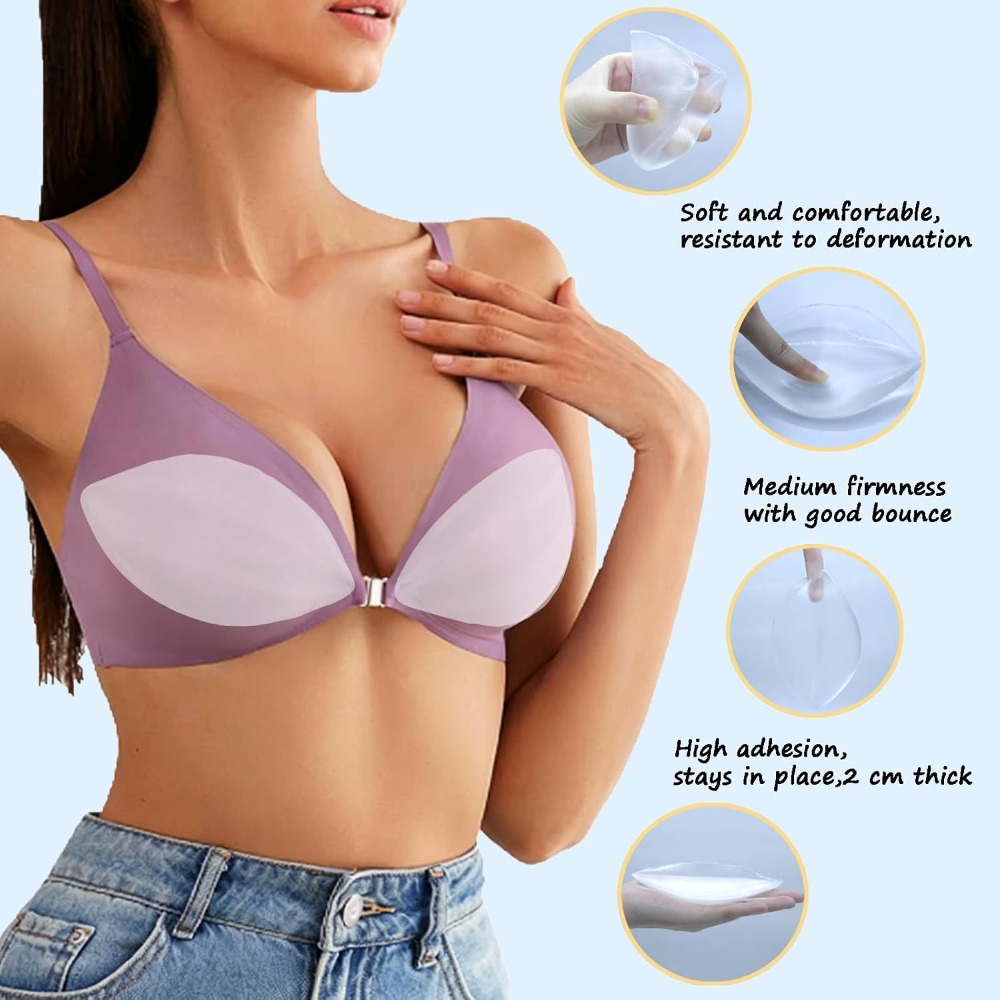 Adhesive Silicone Bra Inserts  - Push Up Bra Padded reseña y precio