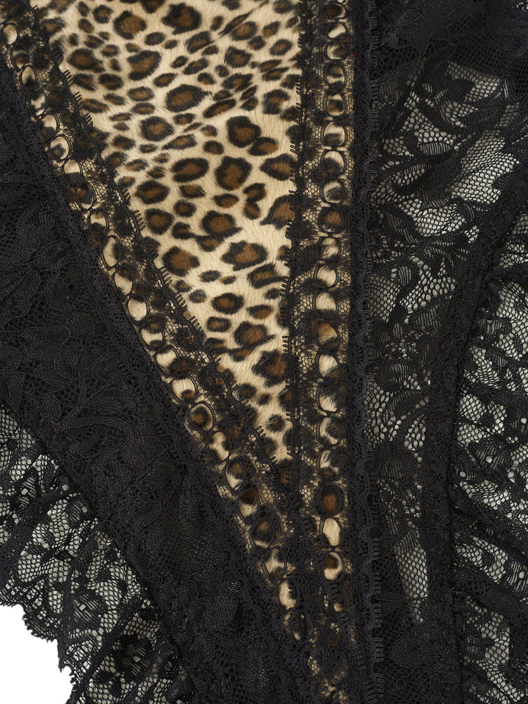 Sexy Lace Leopard Pattern Body - Shapewear Bodysuit Firm reseña y precio