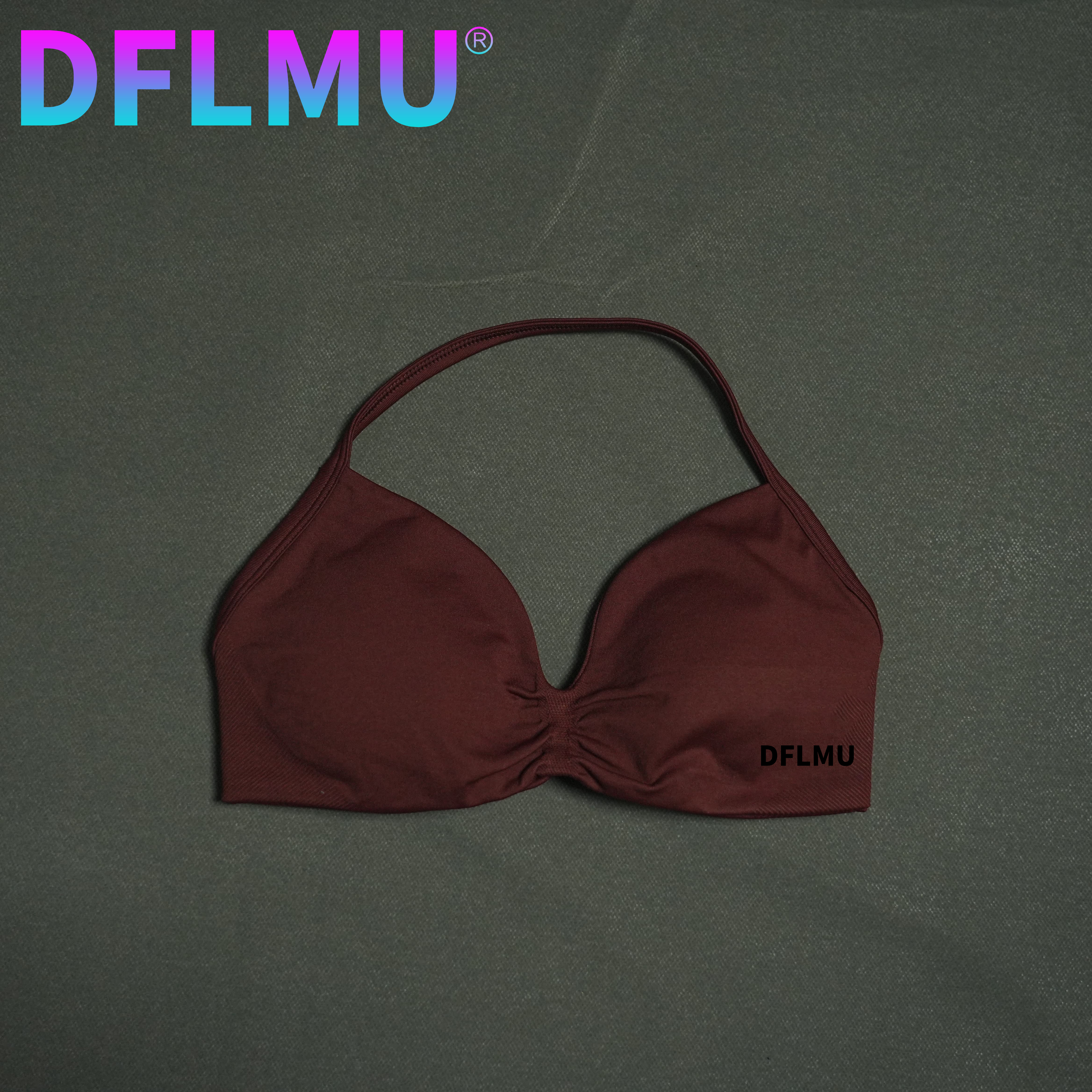 DFLMU Women Halter Sports Bra  - Sports Bra High Impact reseña y precio