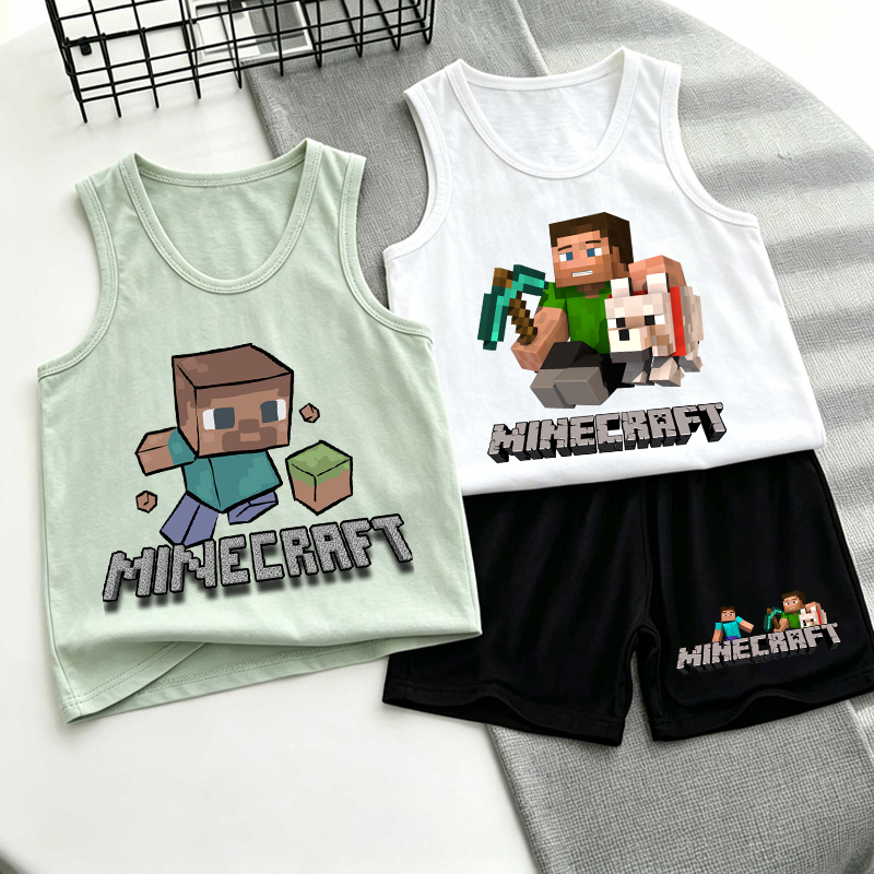 Minecrafted Children Vest+shor - Boyshort Underwear reseña y precio