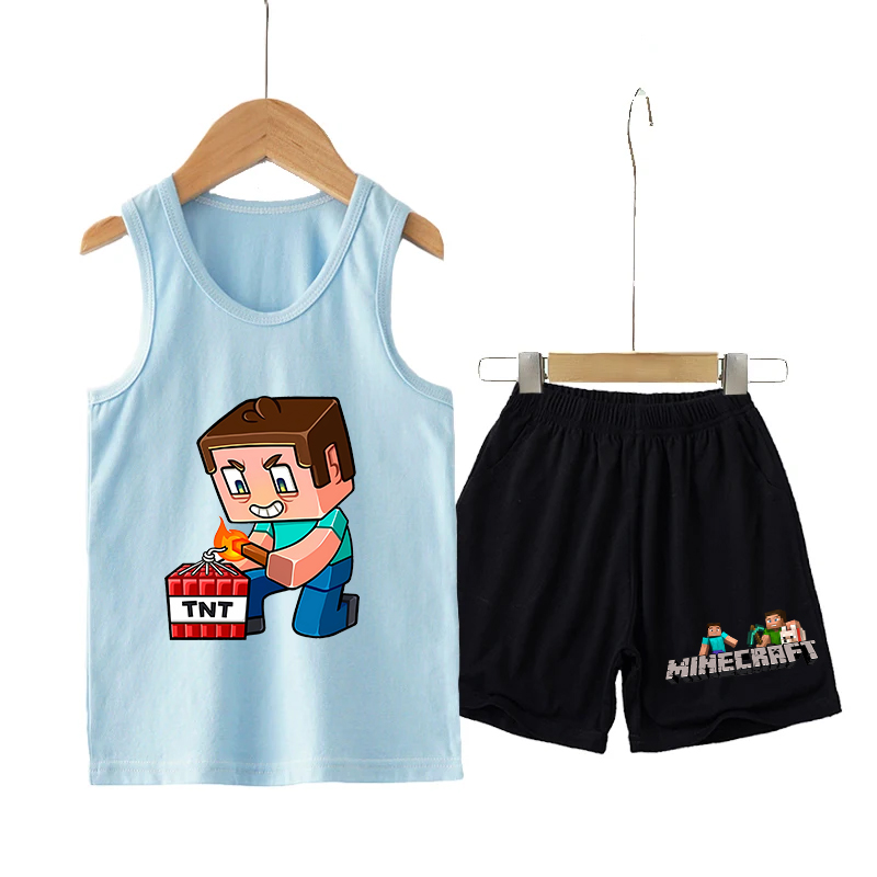 Minecrafted Children Vest+shor - Boyshort Underwear reseña y precio