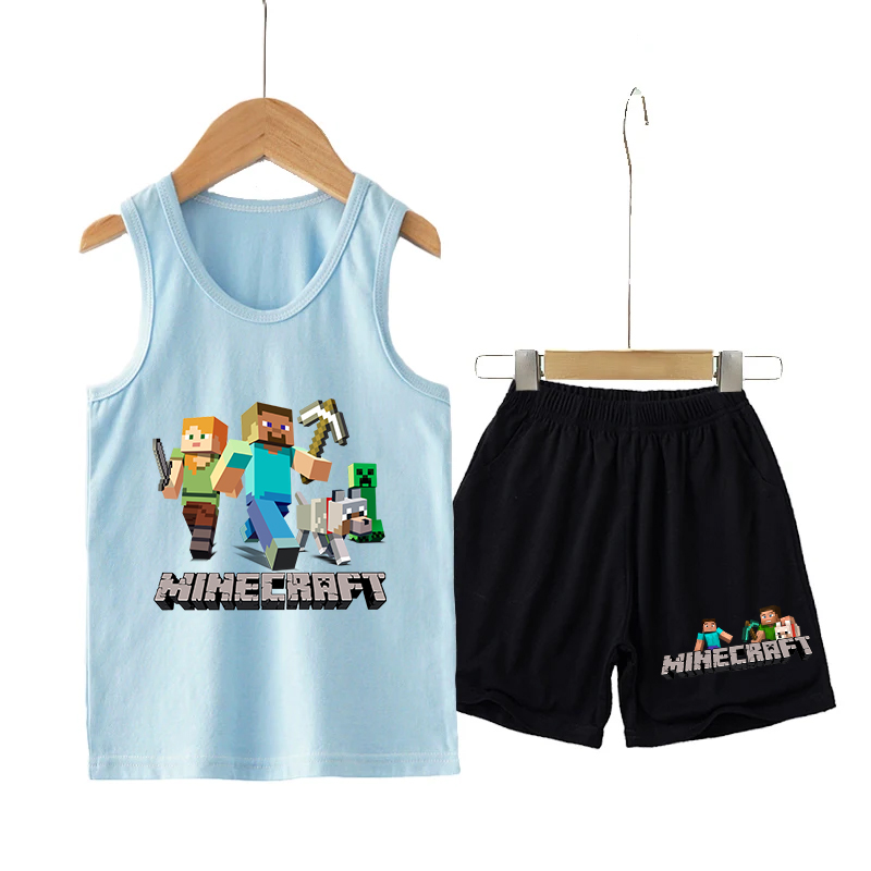 Minecrafted Children Vest+shor - Boyshort Underwear reseña y precio