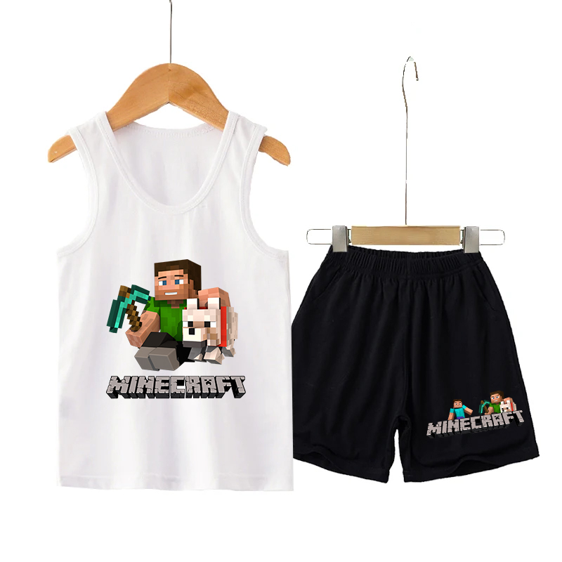 Minecrafted Children Vest+shor - Boyshort Underwear reseña y precio