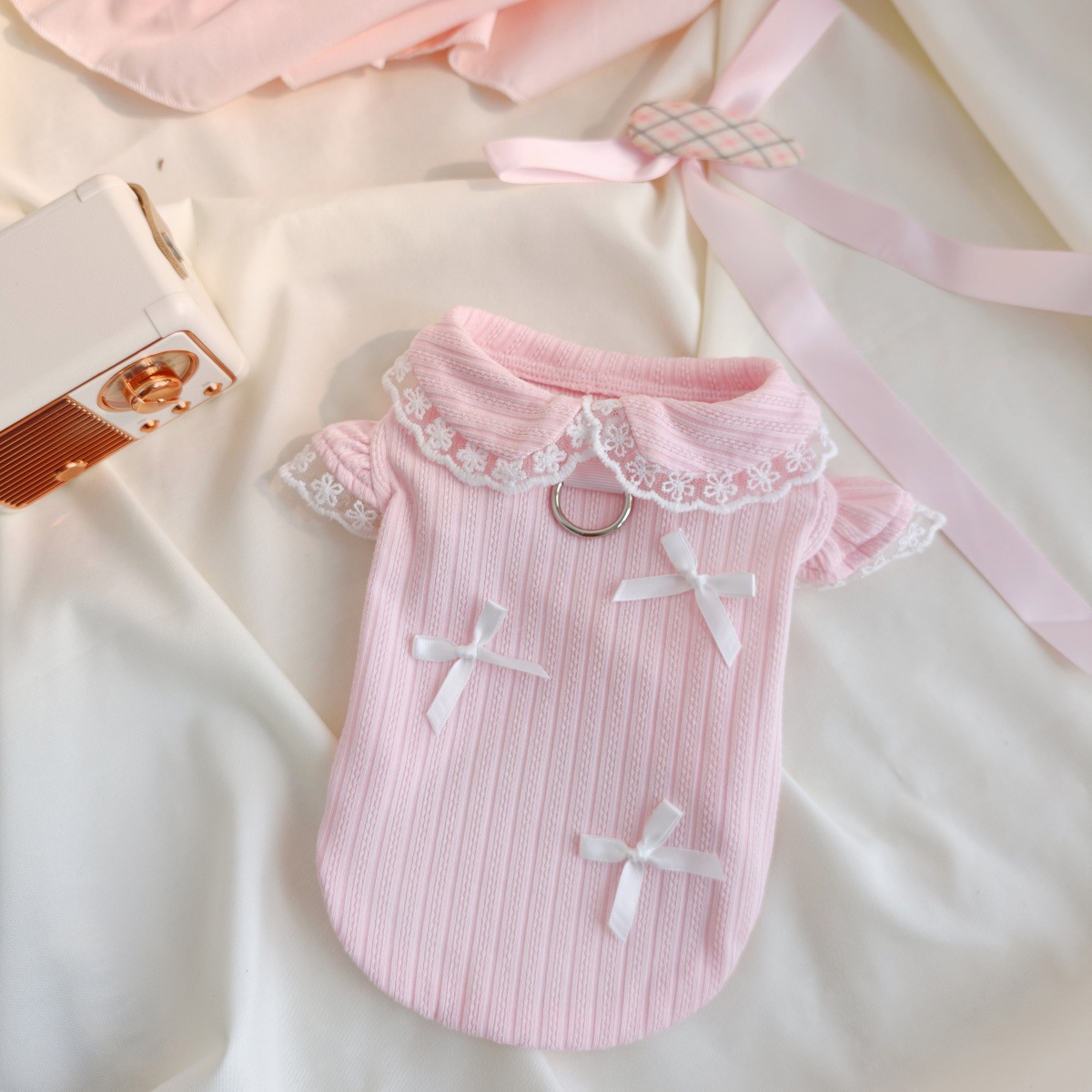 Pet Spring Lace Bow Vest Can P - Lace Teddy Lingerie reseña y precio