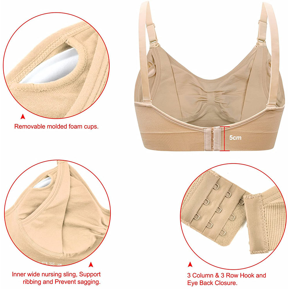 Womens Maternity  Nursing Bra  - Nursing Bra Sleep reseña y precio