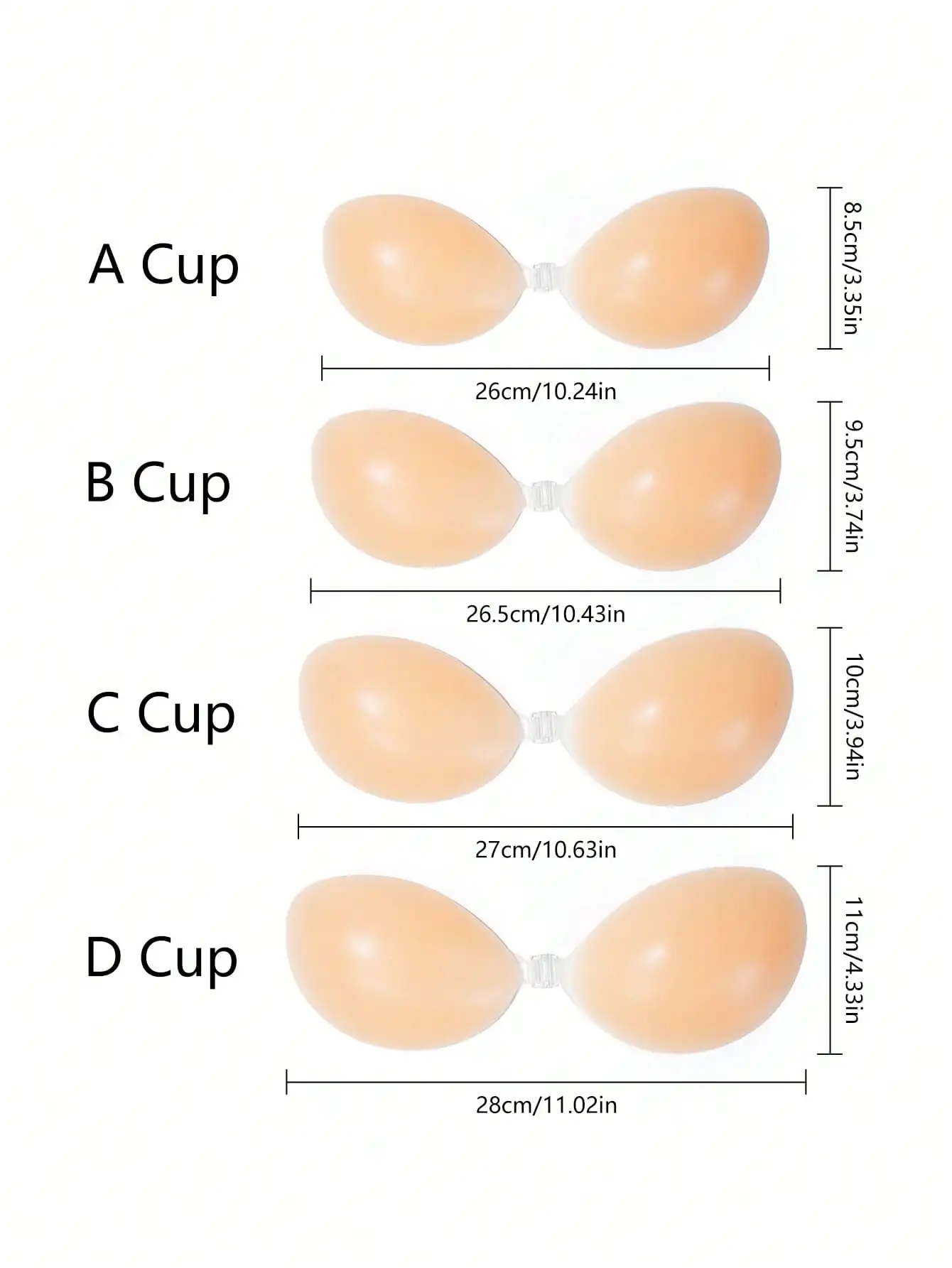 1pc Women's Silicone Sticky Br - Strapless Bra Backless reseña y precio