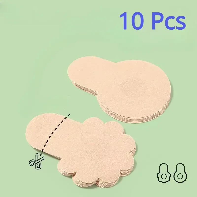 10pcs Women's Invisible Breast - Silicone Bra Adhesive reseña y precio