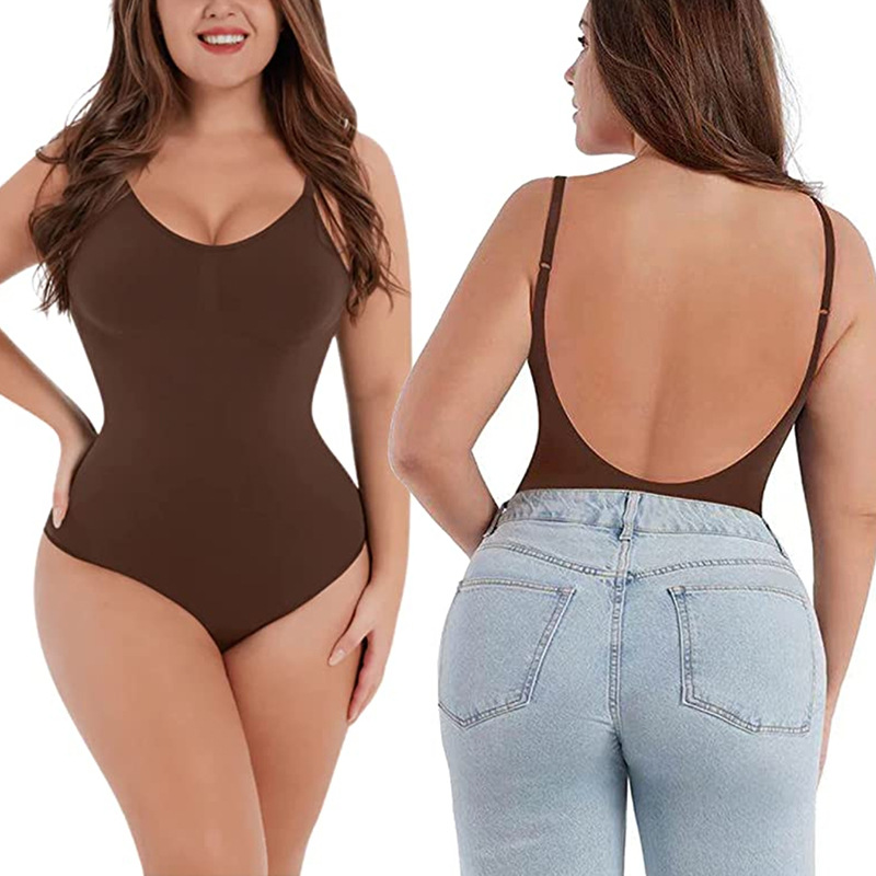 Seamless Backless Sculpting Bo - Shapewear Bodysuit Firm reseña y precio