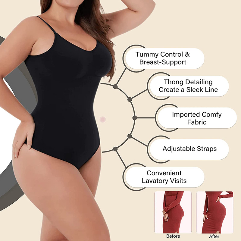 Seamless Backless Sculpting Bo - Shapewear Bodysuit Firm reseña y precio