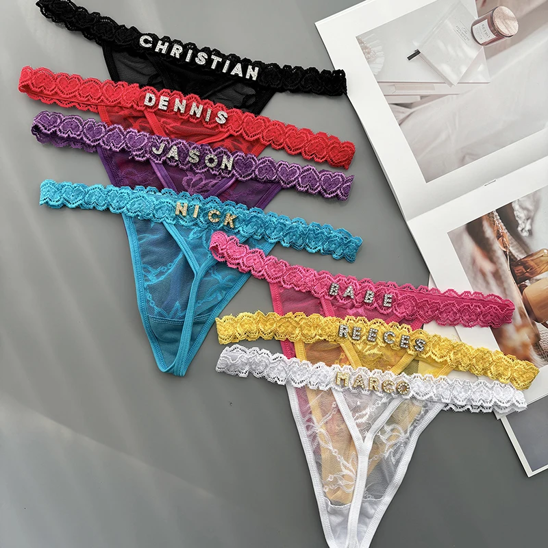 Personality Custom Thong Name  - Thong Bikini Women reseña y precio