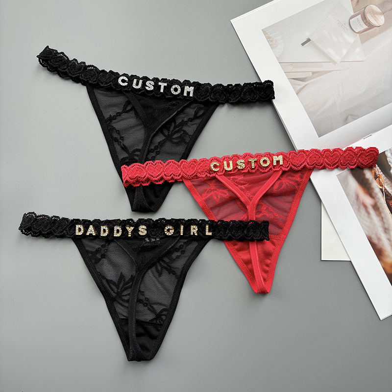 Personality Custom Thong Name  - Thong Bikini Women reseña y precio