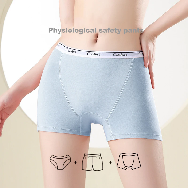 1pcs Cotton Women's Menstrual  - Boyshort Underwear reseña y precio