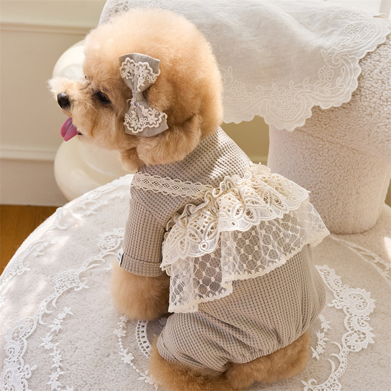 Pet Spring Jumpsuit Cute Lace  - Lace Teddy Lingerie reseña y precio