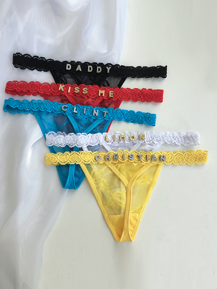 Custom Thong Panties with Name - Thong Bikini Women reseña y precio