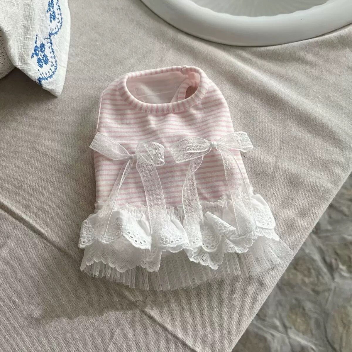 Sweet Bow Dog Clothes Lace Sma - Lace Teddy Lingerie reseña y precio