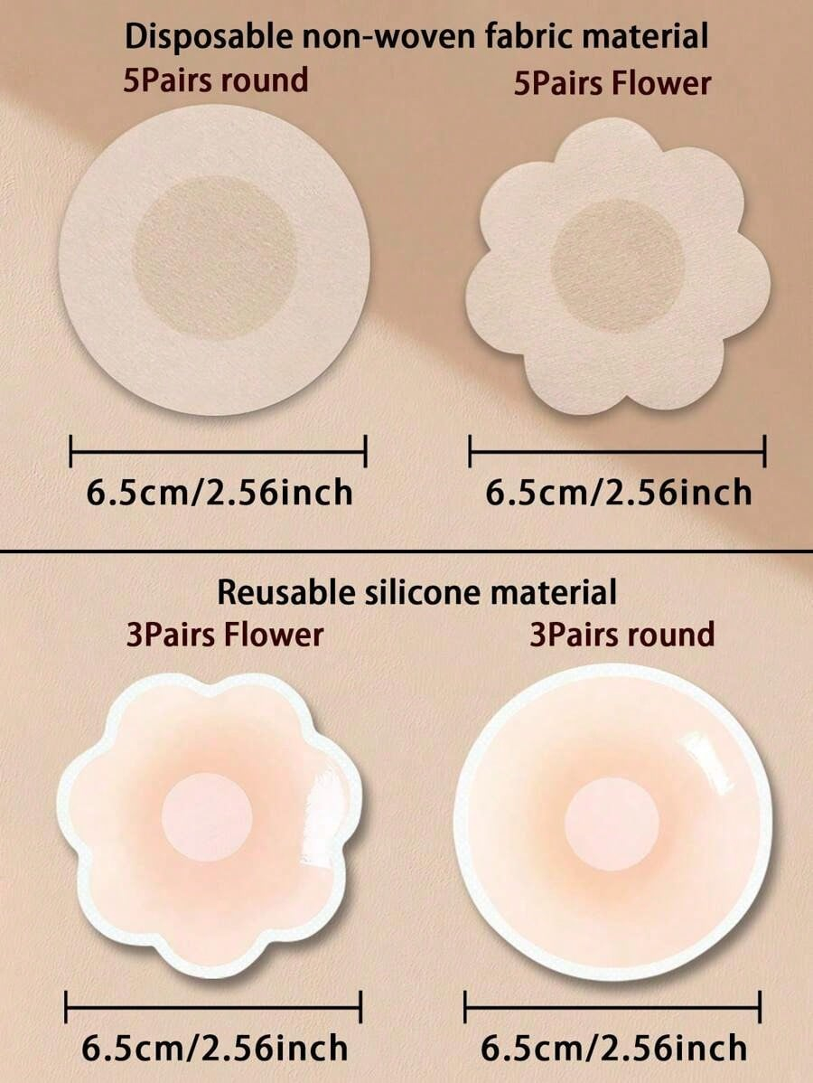 2Pcs Of Packaged Breast Sticke - Silicone Bra Adhesive reseña y precio