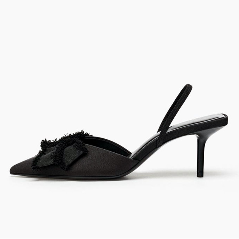 Fashion Black Satin Butterfly  - Slip Dress Satin reseña y precio