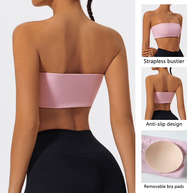 Strapless Sports Bra Gym Crop  - Sports Bra High Impact reseña y precio