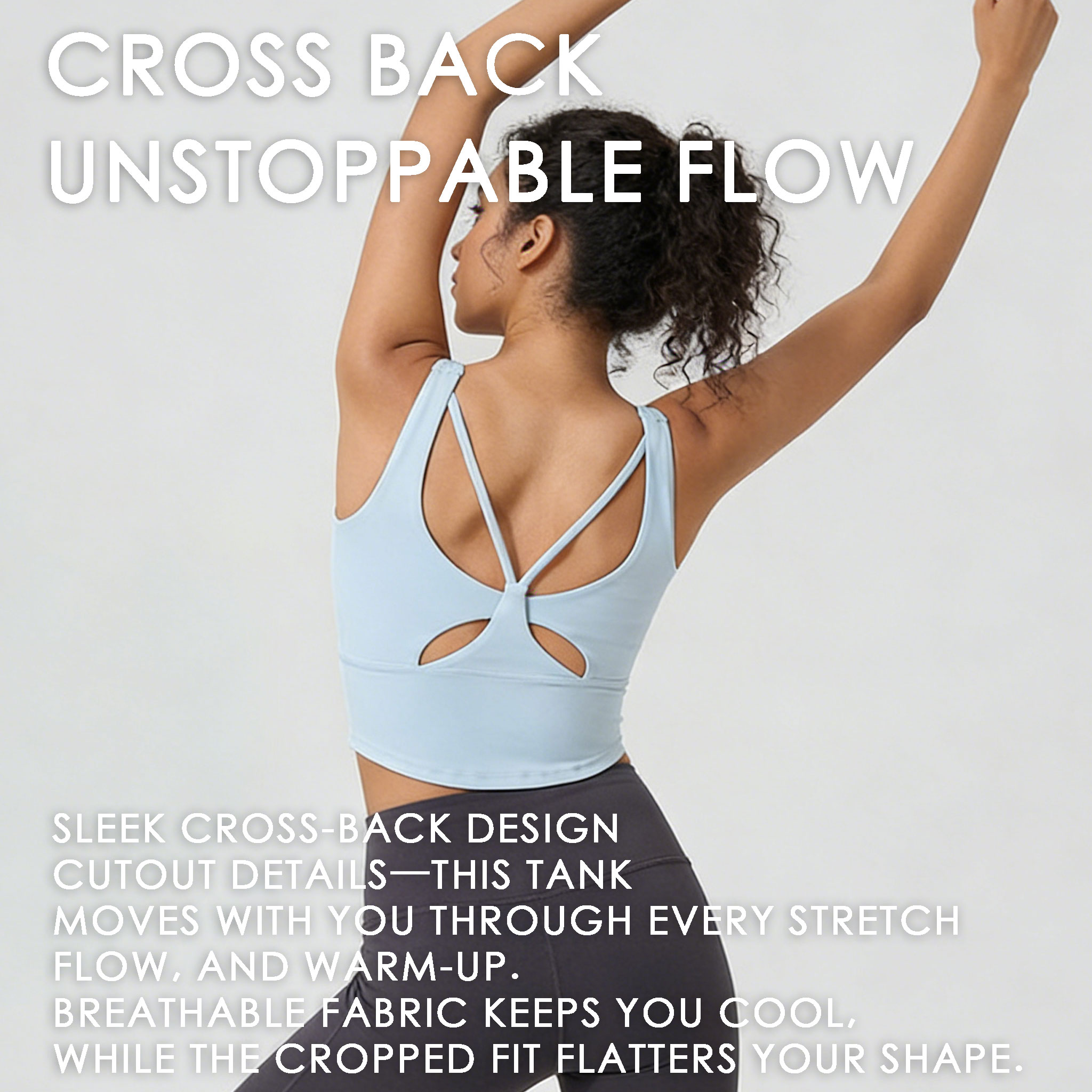 Women's Fixed Cup Yoga Sports  - Sports Bra High Impact reseña y precio