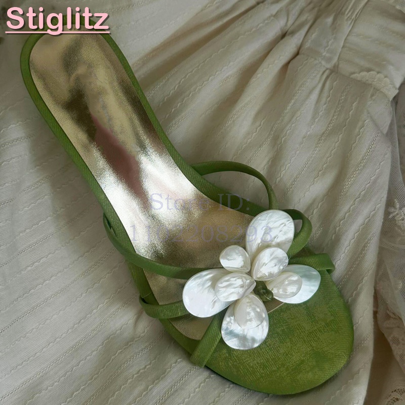 White Flower High Heels Slippe - Slip Dress Satin reseña y precio