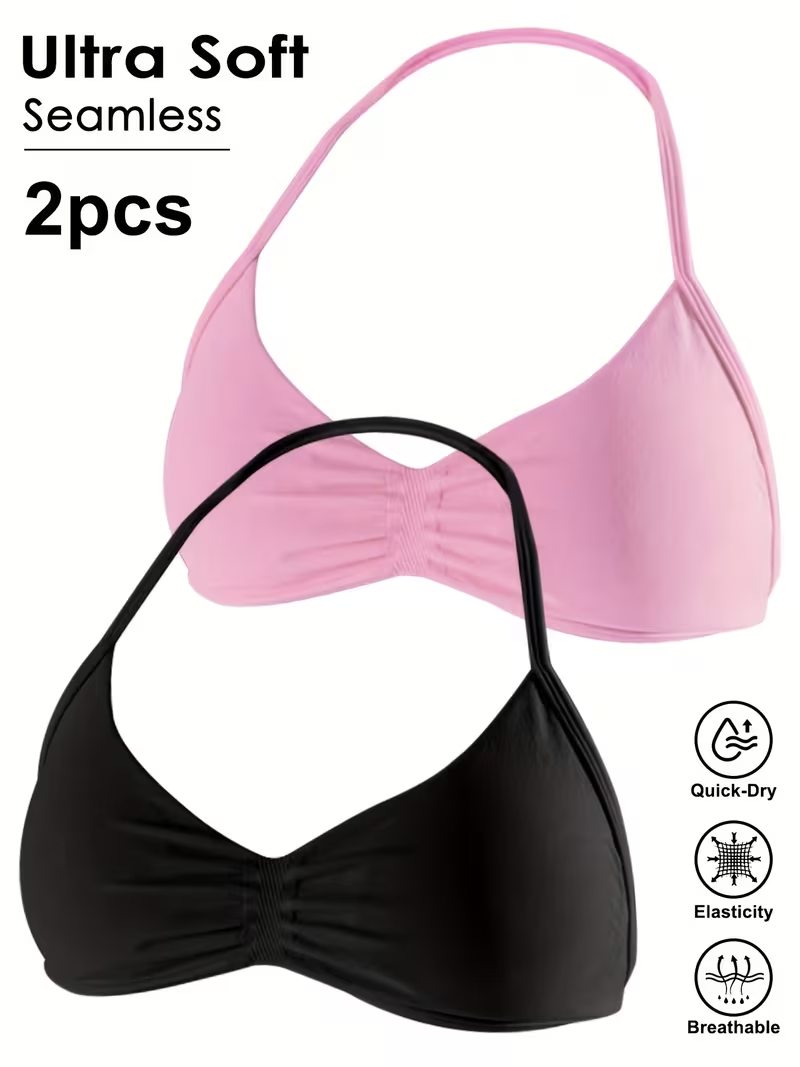 2pcs Seamless Sexy Open Back G - Push Up Bra Padded reseña y precio