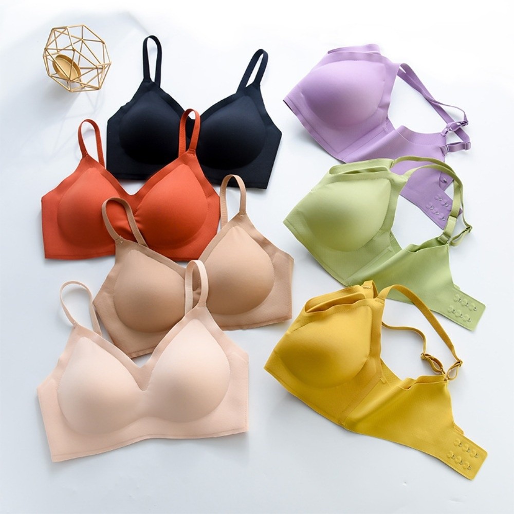 Push Up Wireless Bra Gathered  - Bralette Wireless Soft reseña y precio