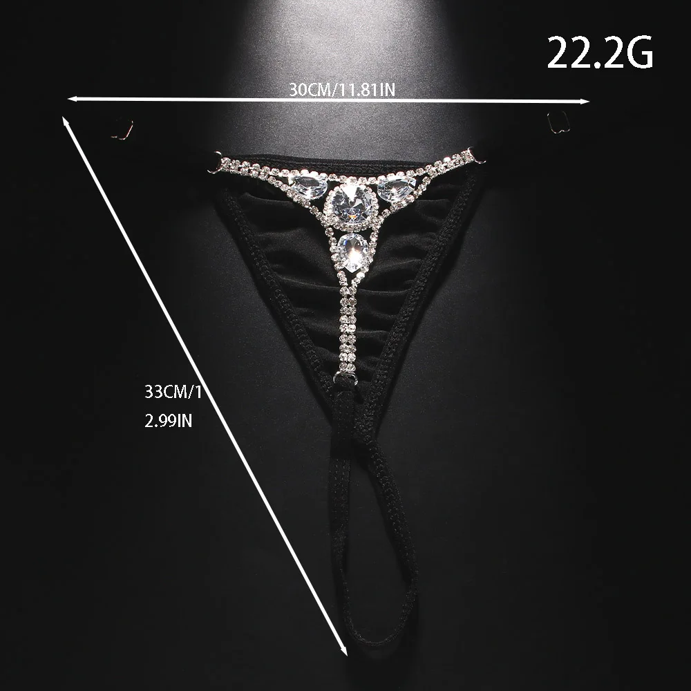Sexy Round Rhinestone Thong Ad - Thong Bikini Women reseña y precio