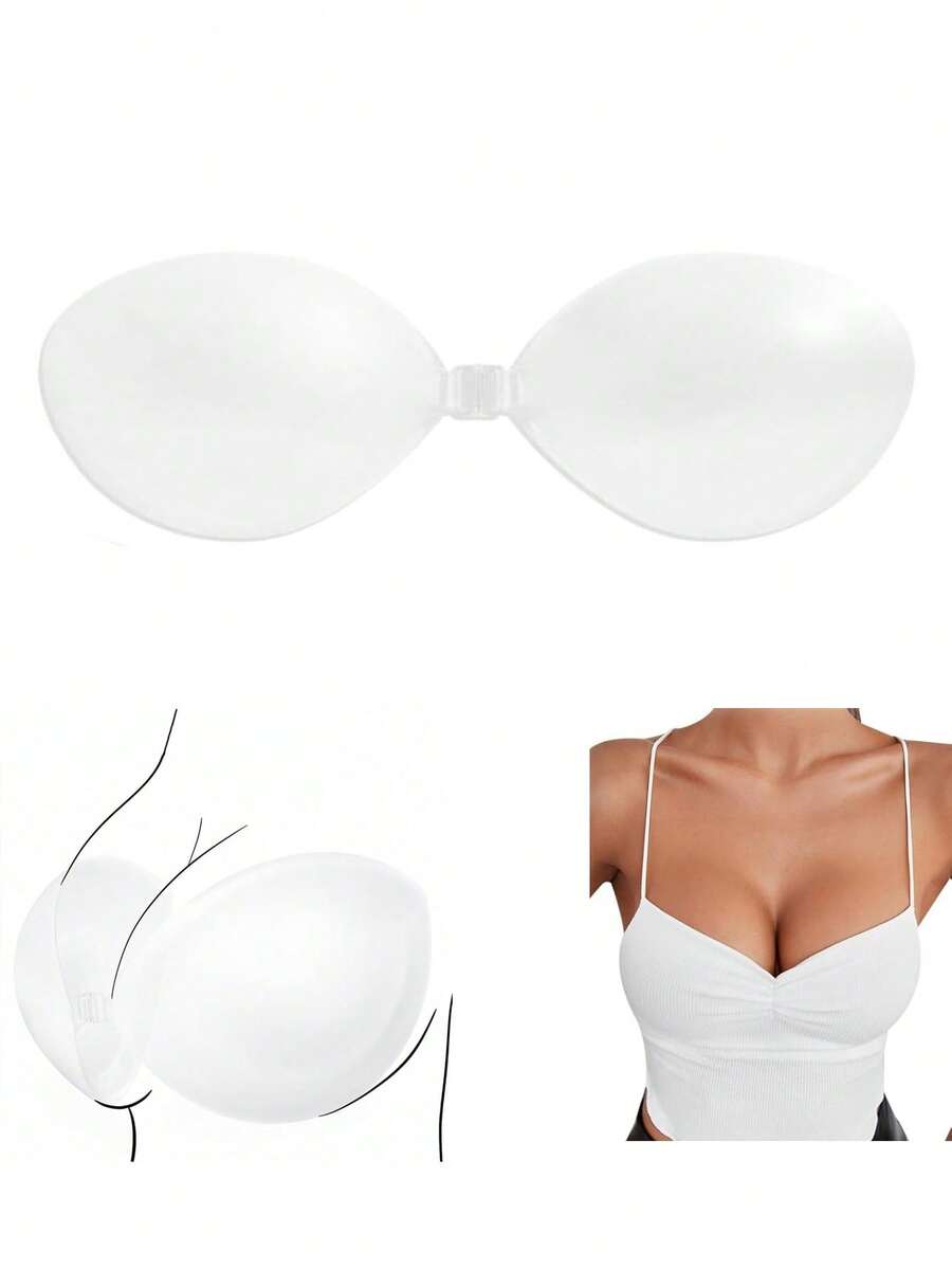 1 Pair Invisible Strapless Sil - Strapless Bra Backless reseña y precio