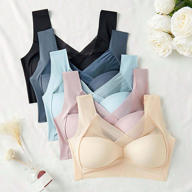 5PCS Women Sports Bras Full Cu - Bralette Wireless Soft reseña y precio