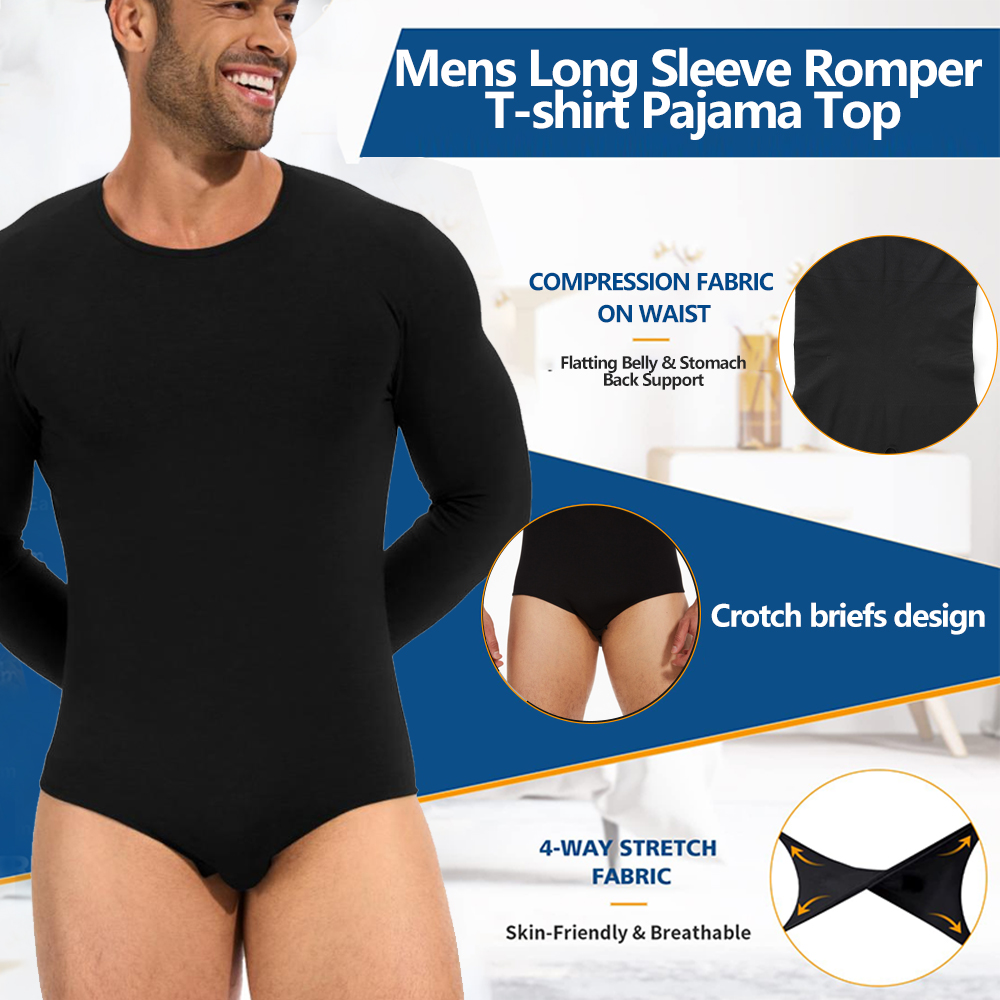 Mens Long Sleeve Bodysuit Full - Shapewear Bodysuit Firm reseña y precio