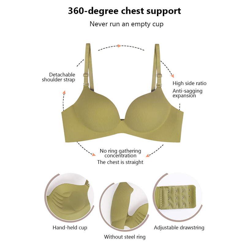 FallSweet Candy Push Up Bra fo - Bralette Wireless Soft reseña y precio