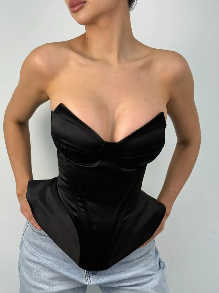 BKQU Sexy Fishbone Strapless C - Corset Waist Cinch reseña y precio