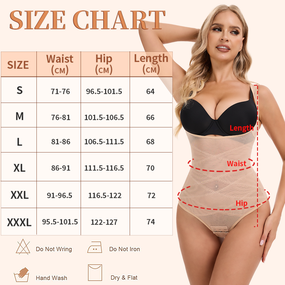 Mesh Thongs Bodysuit Shapewear - Shapewear Bodysuit Firm reseña y precio