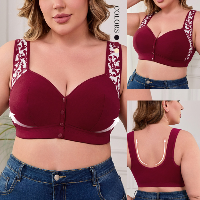XL-7XL Plus Size Front Buckle  - Seamless Underwear Women reseña y precio