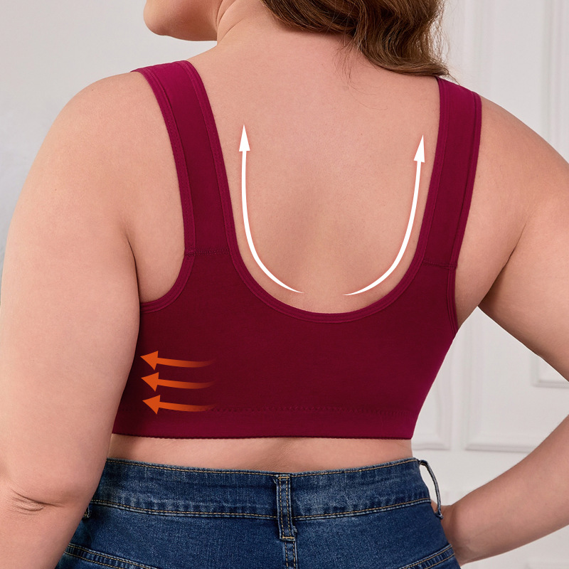 XL-7XL Plus Size Front Buckle  - Seamless Underwear Women reseña y precio
