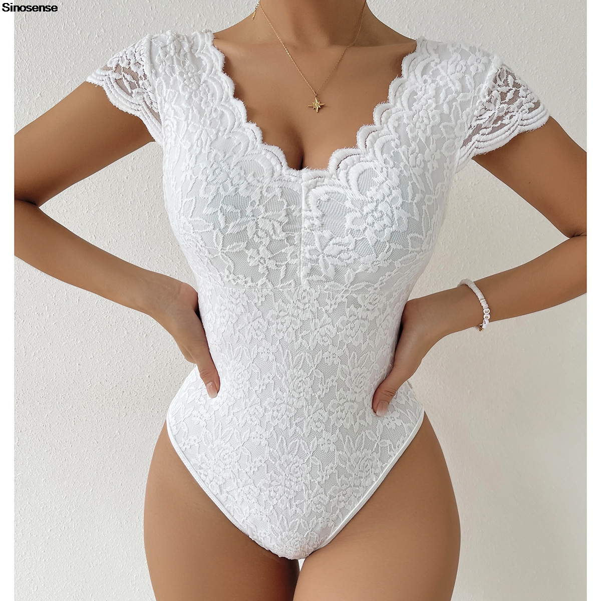Womens Embroidery Floral Contr - Lace Teddy Lingerie reseña y precio