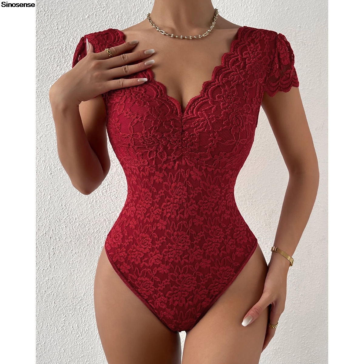 Womens Embroidery Floral Contr - Lace Teddy Lingerie reseña y precio